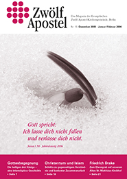 Front page Magazine Zwölf Apostel No. 15